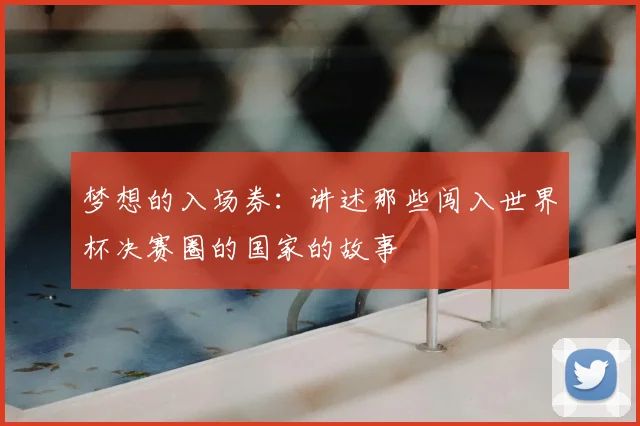 梦想的入场券:讲述那些闯入世界杯决赛圈的国家的故事